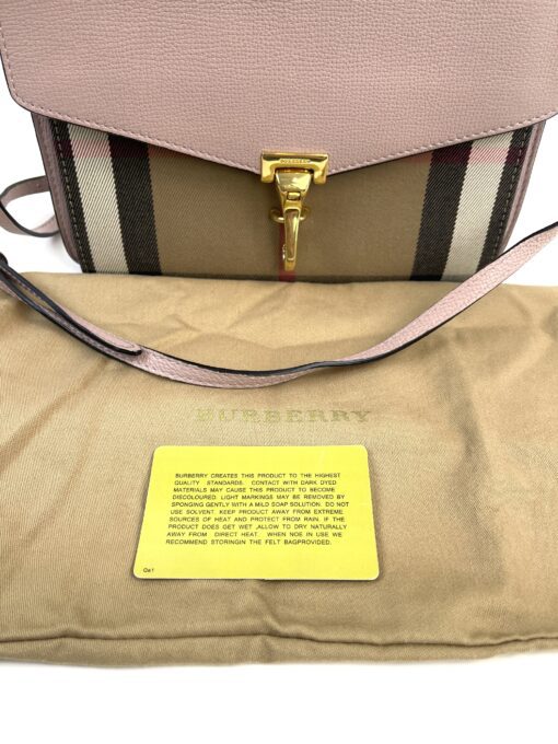 Burberry Macken House Check Derby Crossbody Pale Orchid 14