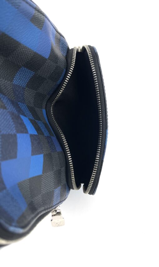 Louis Vuitton Avenue Graphite Blue Pixel Sling 8