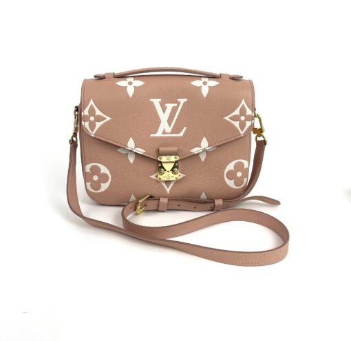 Louis Vuitton Empreinte Monogram Giant Pochette Metis Rose Trianon Cream