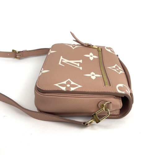 Louis Vuitton Empreinte Monogram Giant Pochette Metis Rose Trianon Cream 9