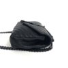 YSL Sheepskin Matelasse Chevron Monogram Medium College Bag Black Black 15