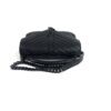 YSL Sheepskin Matelasse Chevron Monogram Medium College Bag Black Black 10