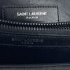 YSL Sheepskin Matelasse Chevron Monogram Medium College Bag Black Black 5