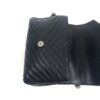 YSL Sheepskin Matelasse Chevron Monogram Medium College Bag Black Black 14