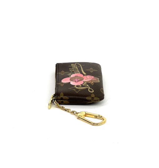 Louis Vuitton Monogram Key Pouch Pink Flower Vivienne/Ronde Coin/BaxterCharm Bundle 11