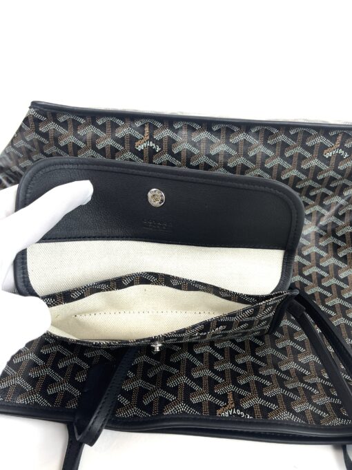 Goyard Anjou Reserve Large Black Tote Black Leather 12