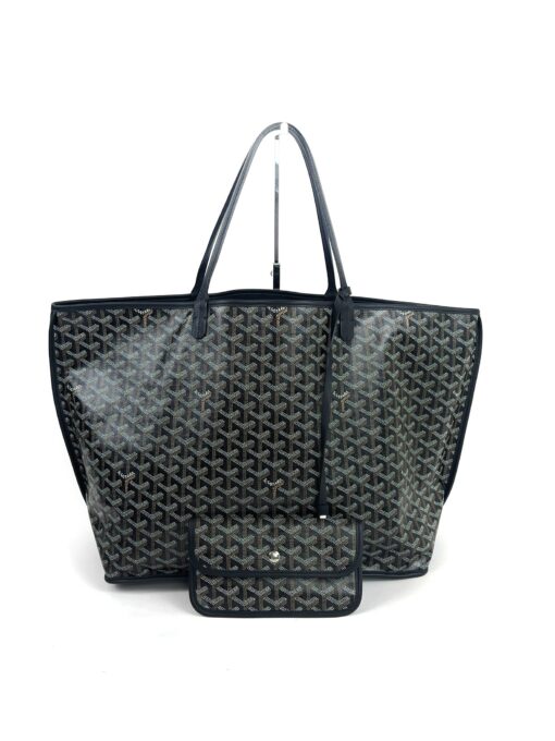 Goyard Anjou Reserve Large Black Tote Black Leather