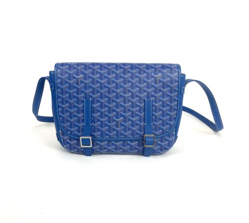 Goyard Belvedere Blue MM Messenger and Yellow Cap Vert Crossbody