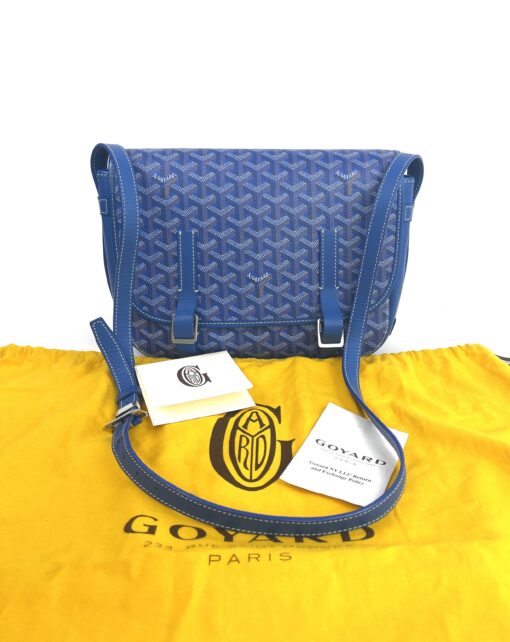 Goyard Belvedere Blue MM Messenger and Yellow Cap Vert Crossbody 3