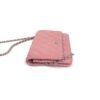 Chanel Lambskin Quilted Wallet On Chain WOC Pink Silver 15