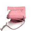Chanel Lambskin Quilted Wallet On Chain WOC Pink Silver 7