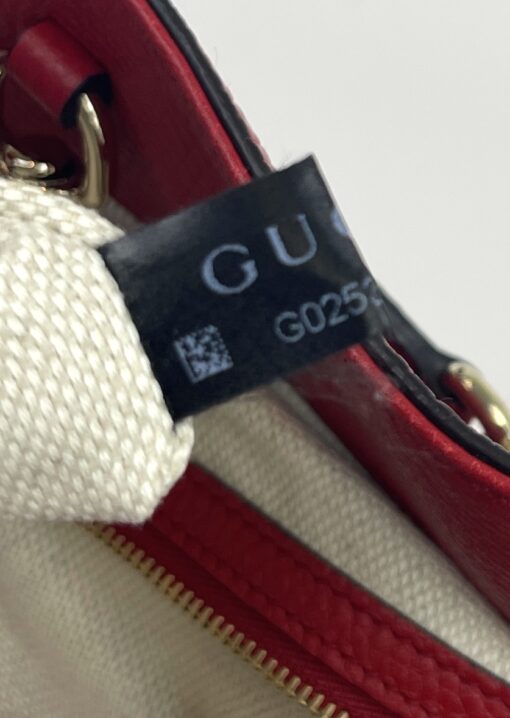 Gucci Red Pebbled Leather Medium Soho Chain Tote 17