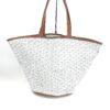Goyard Belharra White and Grey Reversible Tote with Caramel Leather Trim 3