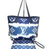 Louis Vuitton Blue Escale Neverfull Bag and Pouch Set