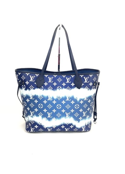 Louis Vuitton Blue Escale Neverfull Bag and Pouch Set 11