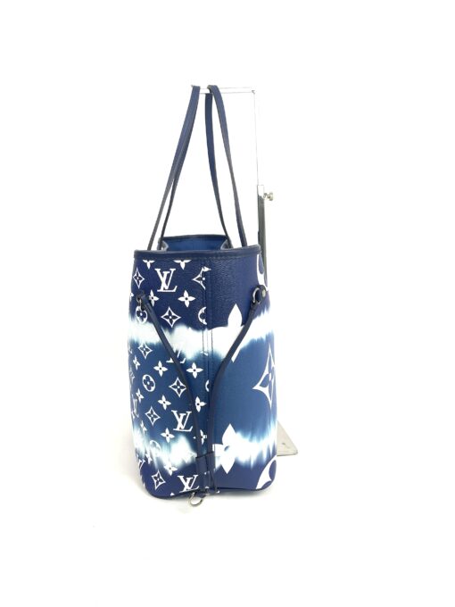 Louis Vuitton Blue Escale Neverfull Bag and Pouch Set 12