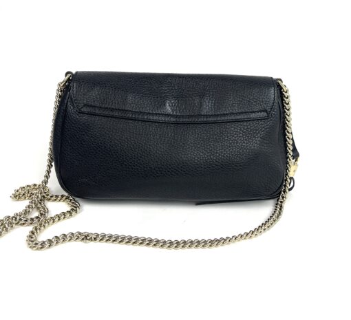 Gucci Black Leather Soho Flap Chain Crossbody 3