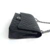 Chanel Black Caviar Maxi Double Flap Silver 13