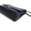 Chanel Black Caviar Maxi Double Flap Silver 27