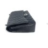Chanel Black Caviar Maxi Double Flap Silver 14