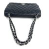Chanel Black Caviar Maxi Double Flap Silver 12
