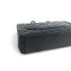 Chanel Black Caviar Maxi Double Flap Silver 21