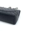 Chanel Black Caviar Maxi Double Flap Silver 20