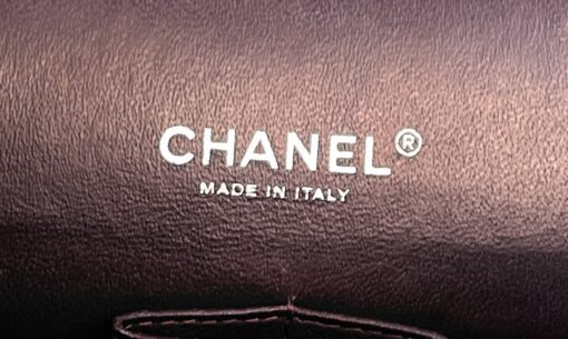 Chanel Black Caviar Maxi Double Flap Silver 9