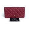 Chanel Red Quilted Long Flap Wallet