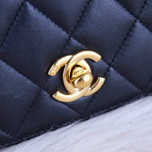 Chanel Timeless Full Flap Black Lambskin Shoulder Bag Gold 19