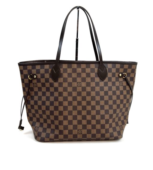 Louis Vuitton Neverfull MM Damier Ebene Canvas Red and Pouch – layaway exchange listing