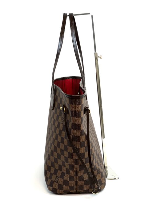 Louis Vuitton Neverfull MM Damier Ebene Canvas Red and Pouch – layaway exchange listing 6