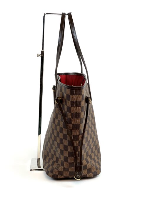 Louis Vuitton Neverfull MM Damier Ebene Canvas Red and Pouch – layaway exchange listing 7