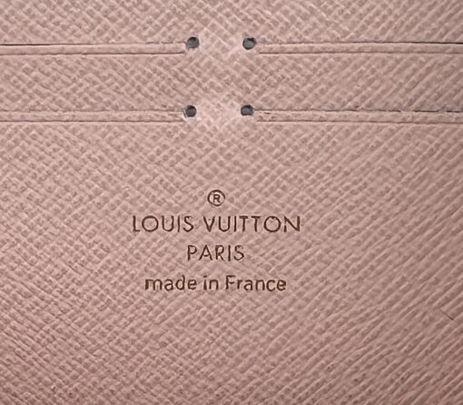 Louis Vuitton Damier Azur Tahitienne Clemence Wallet Rose Ballerine 21