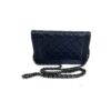 Chanel Dark Navy Blue Lambskin Boy WOC Silver Hardware 6