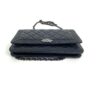 Chanel Dark Navy Blue Lambskin Boy WOC Silver Hardware 11