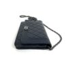 Chanel Dark Navy Blue Lambskin Boy WOC Silver Hardware 22