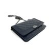 Chanel Dark Navy Blue Lambskin Boy WOC Silver Hardware 19