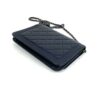 Chanel Dark Navy Blue Lambskin Boy WOC Silver Hardware 13