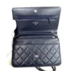 Chanel Dark Navy Blue Lambskin Boy WOC Silver Hardware 8
