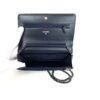 Chanel Dark Navy Blue Lambskin Boy WOC Silver Hardware 10