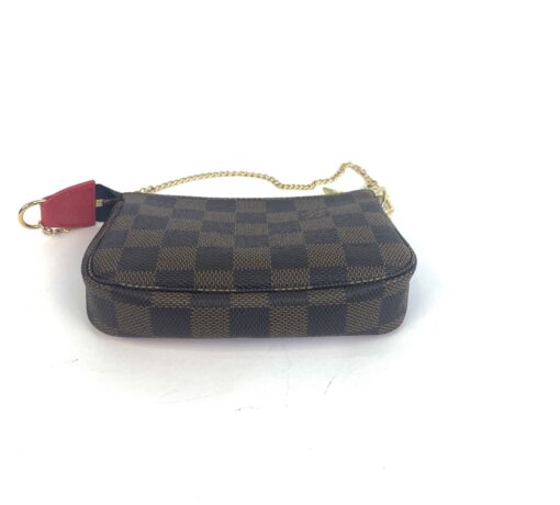 Louis Vuitton Damier Ebene 2019 Christmas Animation Mini Pochette Accessories Red 21