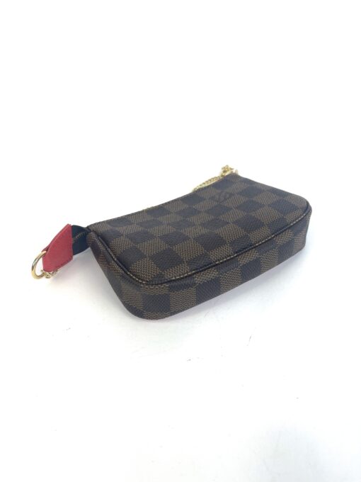 Louis Vuitton Damier Ebene 2019 Christmas Animation Mini Pochette Accessories Red 20