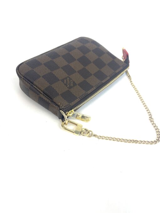 Louis Vuitton Damier Ebene 2019 Christmas Animation Mini Pochette Accessories Red 16