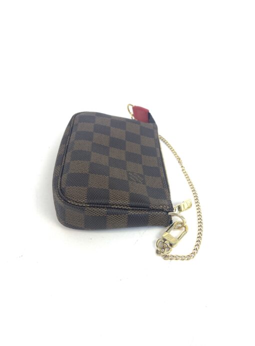 Louis Vuitton Damier Ebene 2019 Christmas Animation Mini Pochette Accessories Red 14