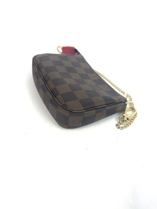 Louis Vuitton Damier Ebene 2019 Christmas Animation Mini Pochette Accessories Red 13