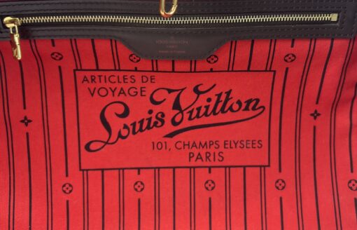 Louis Vuitton Neverfull GM Damier Ebene Canvas Cerise Red 15