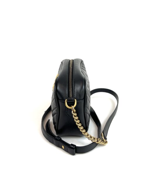 Gucci Black Marmont Small Matelassé Crossbody - Image 6