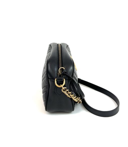 Gucci Black Marmont Small Matelassé Crossbody 5