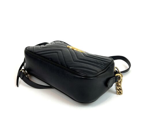 Gucci Black Marmont Small Matelassé Crossbody 14